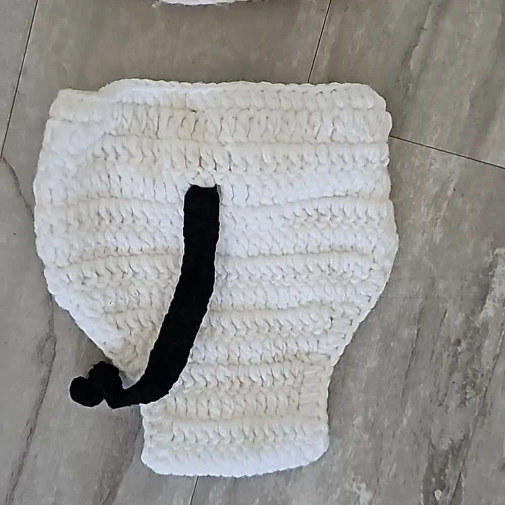 Lot of Two Newborn Baby Photo Shoot Outfits Halloween Costumes Easter Bunny